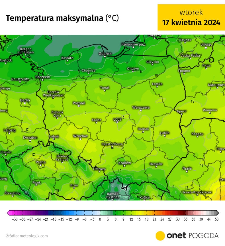 Temperatura miejscami nie będzie w stanie przekroczyć 10 st. C