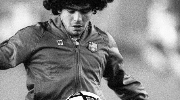 Diego Maradona w barwach Barcelony, 1982 r.