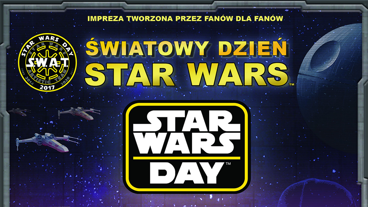 Stowarzyszenie Star Wars Artistic Team (SWAT) zaprasza na kolejną imprezę z cyklu Star Wars Day - 1 maja 2017 w Centrum Sztuki Fort Sokolnickiego w Warszawie w godz. 13:00-19:00.