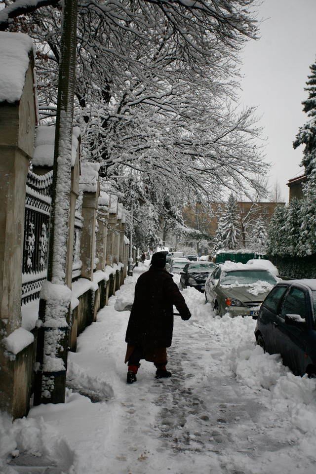 ZIMA KRAKÓW ŚNIEG