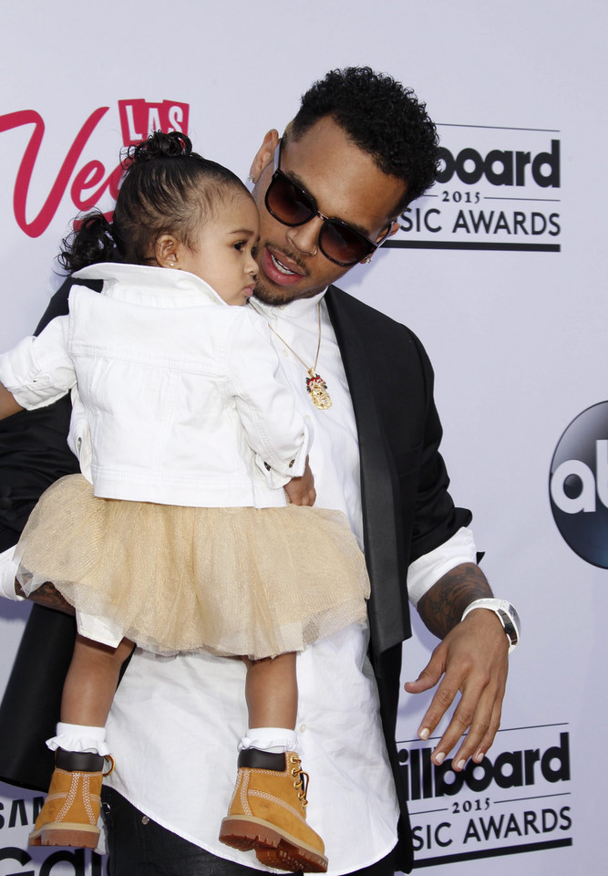 Chris Brown z córką Royalty