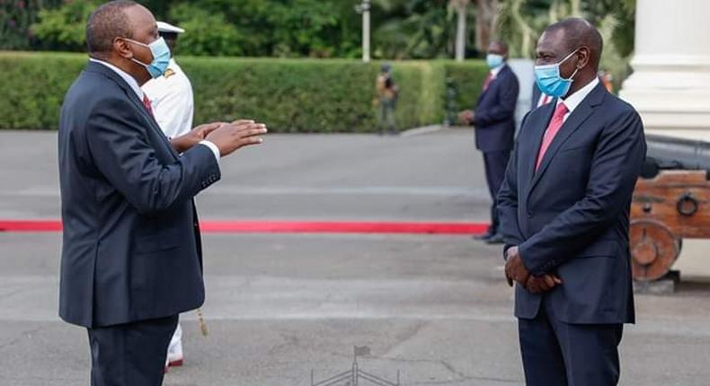 File image of President Uhuru Kenyatta with Deputy President William Ruto