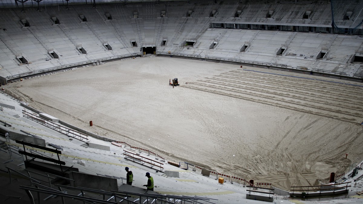 Końcówka budowy stadionu we Wrocławiu