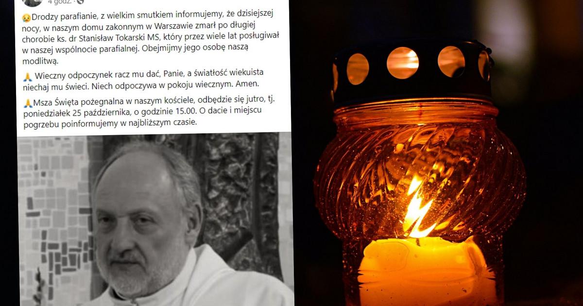 Ksiądz Stanisław Tokarski nie żyje. Duchowny zmarł po długiej chorobie -  Wiadomości