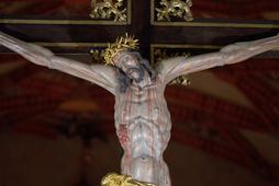Odrestaurowana XVII-wieczna figura Chrystusa w bazylice archikatedralnej w Przemyślu