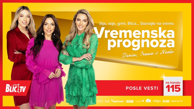 Vremenska prognoza na Blic TV
