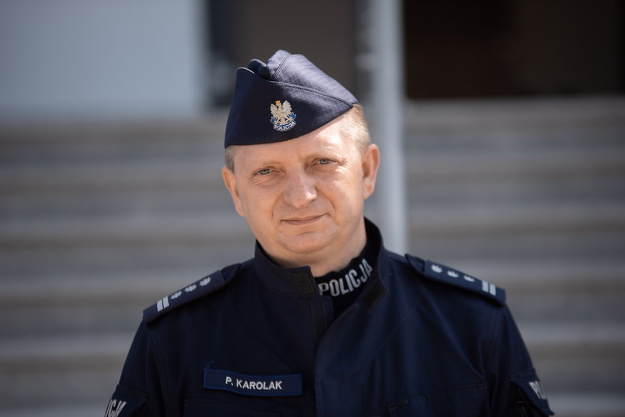 Komendant Miejski Policji Paweł Karolak