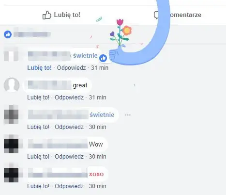 &quot;Świetnie&quot; na Facebooku na naszej grupce