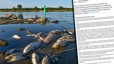 Afera wokół skażenia Odry: Państwowa spółka w cieniu podejrzeń. Wydała oświadczenie