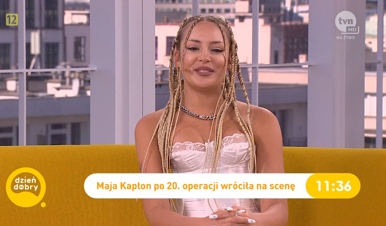 Maja Kapłon w "Dzień dobry TVN"