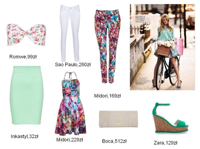Stylizacje floral na lato 2013