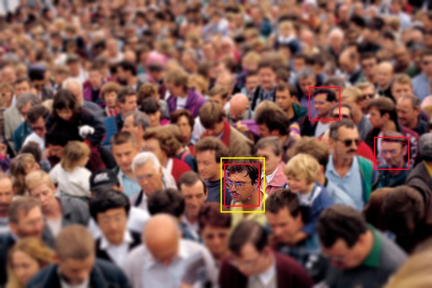 Tehnologija pepoznavanje lica (ilustracija)