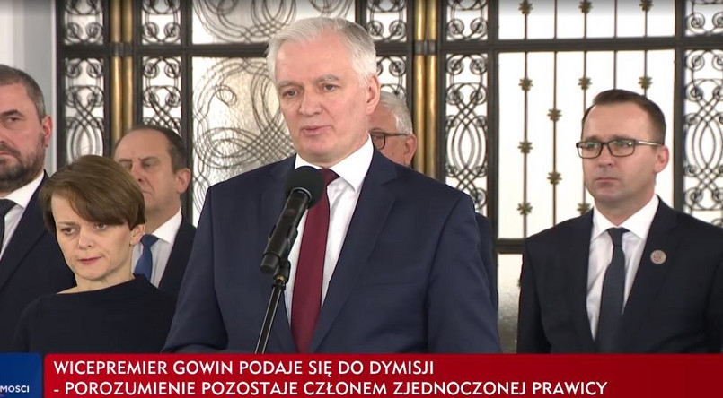 Gowin podał się do dymisji. "Odchodzę z rządu jako wicepremier i minister nauki i szkolnictwa wyższego"