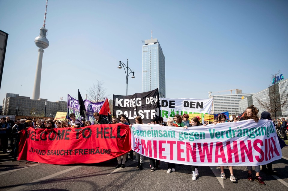 Berlin: manifestacja przeciw wysokim czynszom