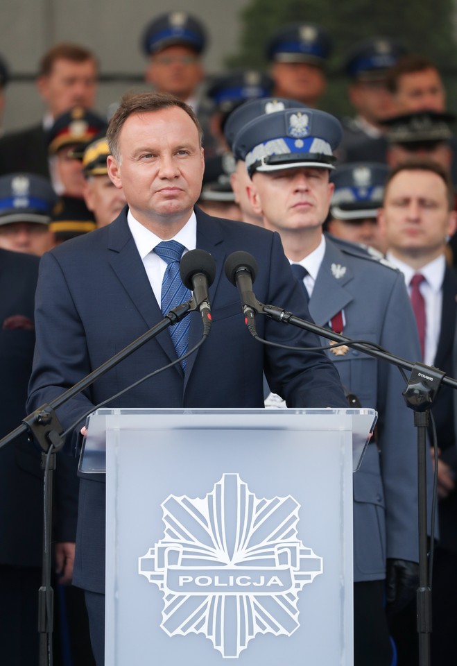 LEGIONOWO CENTRALNE OBCHODY ŚWIĘTA POLICJI PREZYDENT (Andrzej Duda, Jarosław Szymczyk)