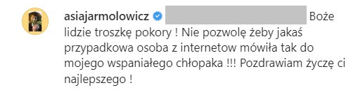 Joanna Jarmołowicz broni Jana Królikowskiego