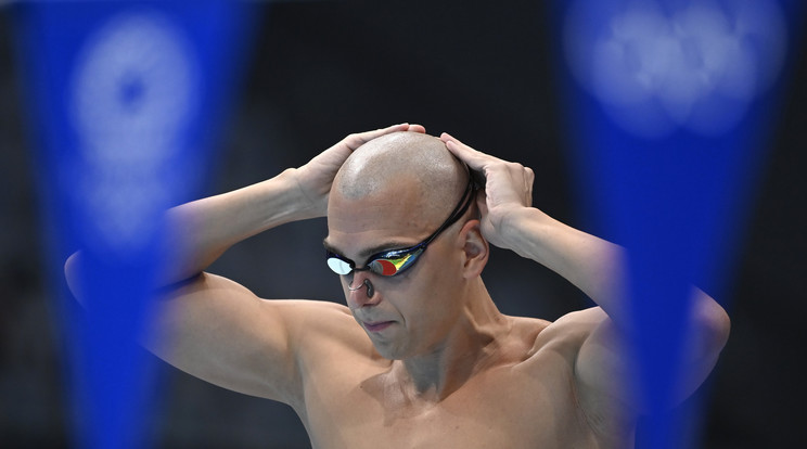 Cseh László 35 évesen is tizedik legjobb időt úszott 200 vegyesen. / Fotó: MTI/Kovács Tamás