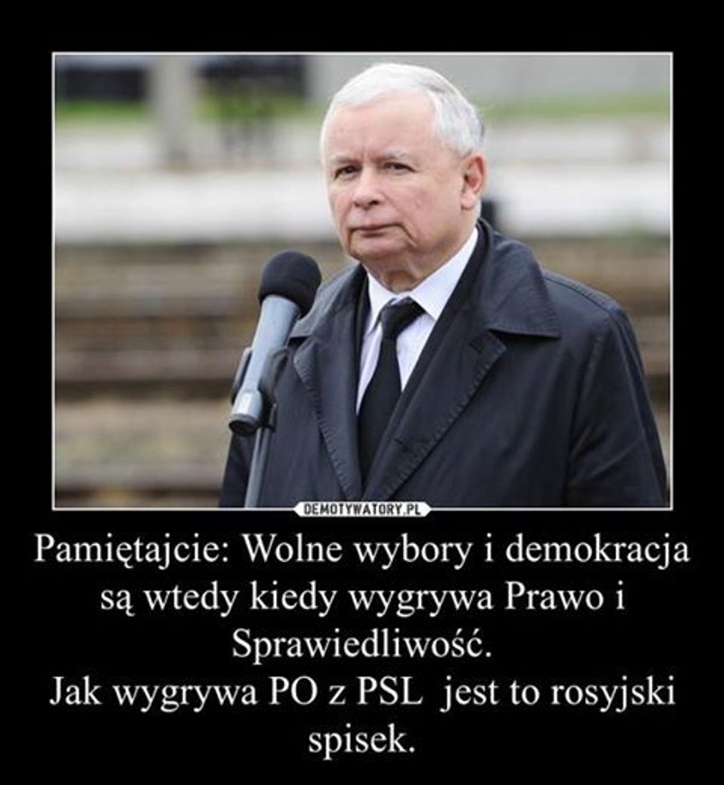 Jarosław Kaczyński stwierdził, że wybory sfałszowano.