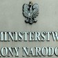 Tabliczka informacyjna_Ministerstwo Obrony Narodowej