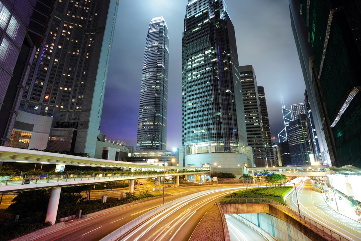 Hong Kong nocą