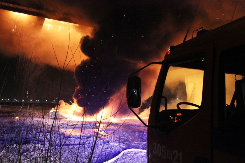 Pożar mostu Łazienkowskiego