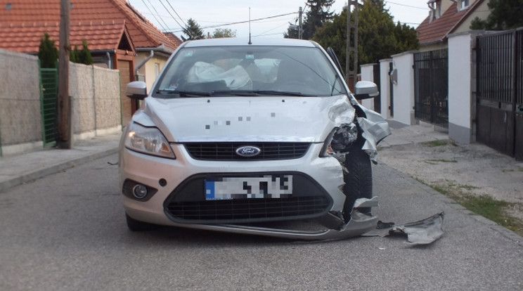 Összeütközött egy kocsival, majd segítségnyújtás nélkül távozott / Fotó: police.hu