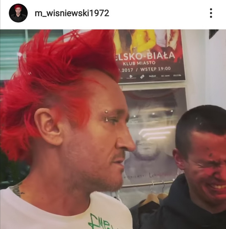 Kadr z nagrania Michała Wiśniewskiego z Instagrama 
