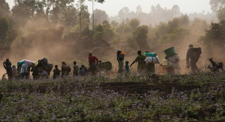 A full 3.7 million people were displaced within DR Congo by the end of March -- more than double the 1.6 million at the start of 2016, the UN humanitarian agency said