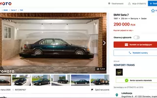 BMW serii 7 z 1997 roku jak nowe! Cena szokuje