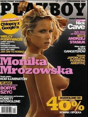Monika Mrozowska na okładce "Playboya" w 2004 roku