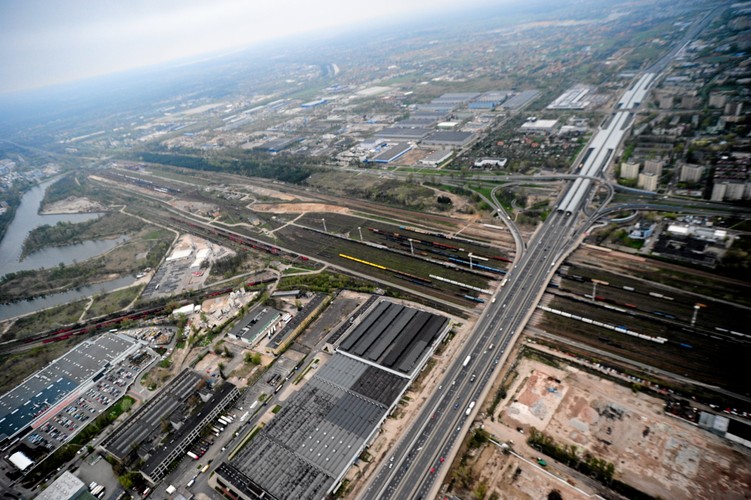 Trasa Toruńska z lotu ptaka