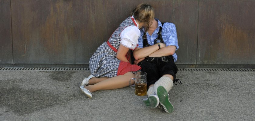 Opici piwskiem na Oktoberfest