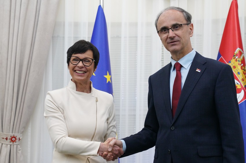 Marta Kos i premijer Macut