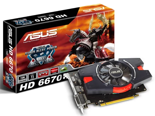 ASUS Radeon HD 6670 z pamięci GDDR5 1 GB (EAH6670/DIS/1GD5) - karta nie ma gniazda D-Sub, zamiast niego zainstalowano nowoczesny DisplayPort. Copyright.