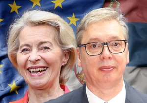 Aleksandar Vučić i Ursula fon der Lajen  