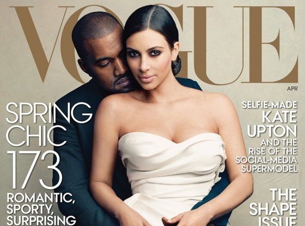 Kim Kardashian i Kanye West na głośnej okładce 'Vogue'a'