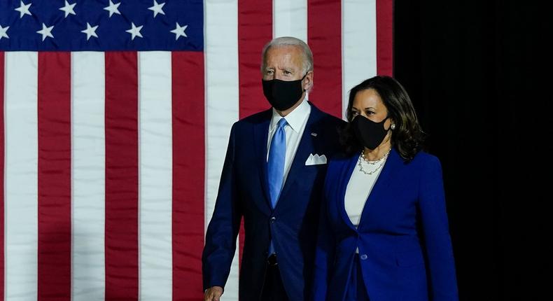 Joe Biden is now the president-elect and Kamala Harris is the vice president-elect of the United States of America [Drew Angerer/Getty Images]