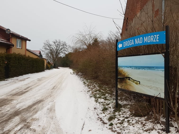 Droga na plażę w Słajszewie