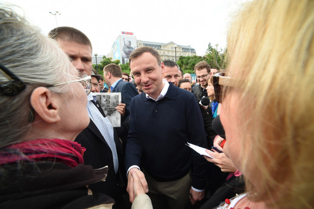 Andrzej Duda spotkał się z warszawiakami