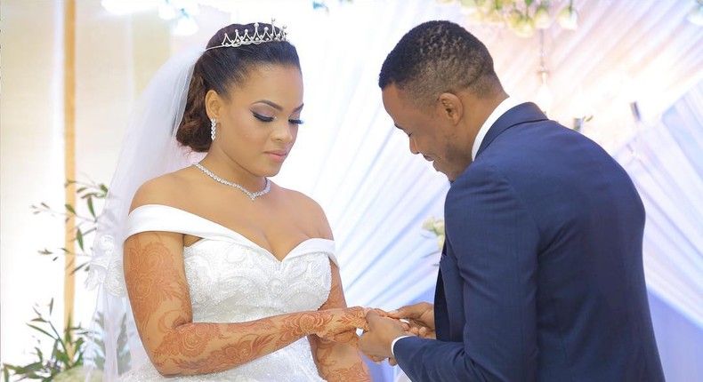 Ali  Kiba on his wedding day