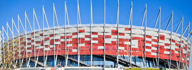 Stadion Narodowy w Warszawie. Zdjęcie z dnia 16 listopada 2011 roku