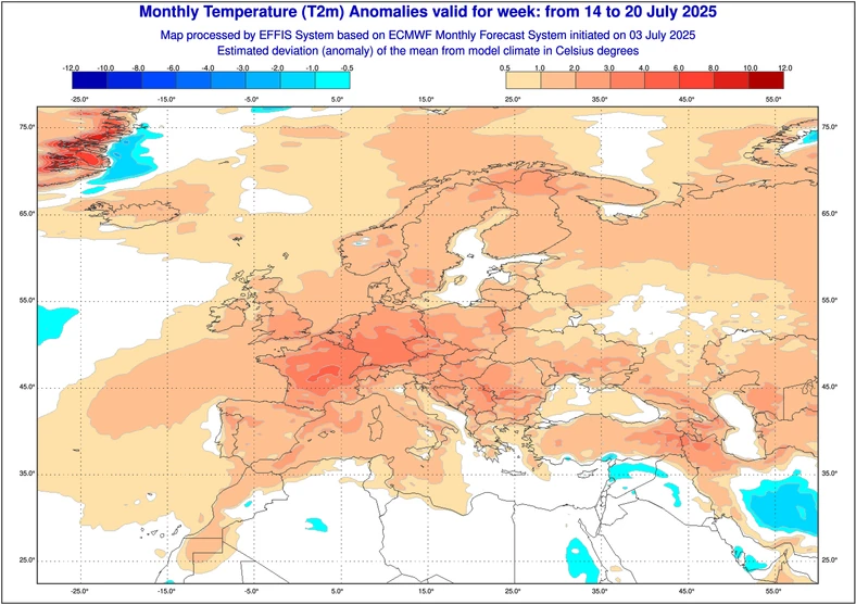 W połowie lutego do Europy mogą wrócić silne upały. Gorąca stanie się na nowo również Polska