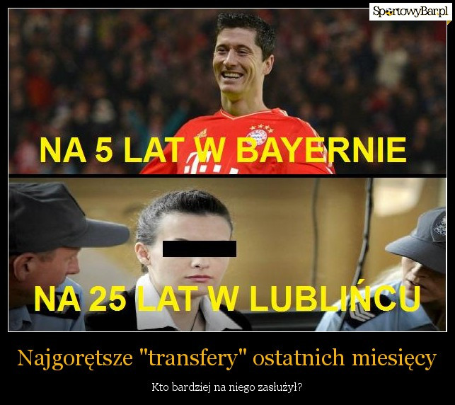 Robert Lewandowski w Bayernie Monachium - memy