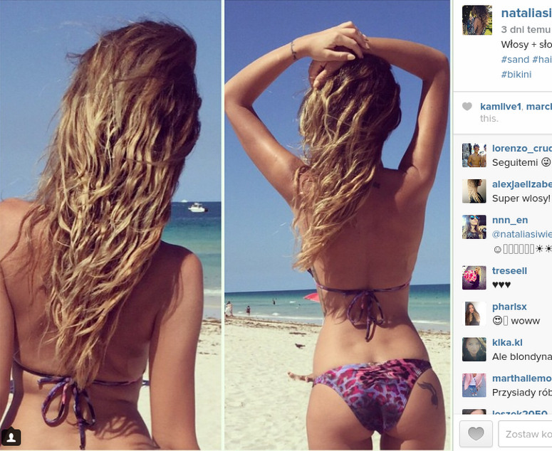 Natalia Siwiec uwodzi w bikini na plaży w Miami. ZDJĘCIA - Dziennik.pl