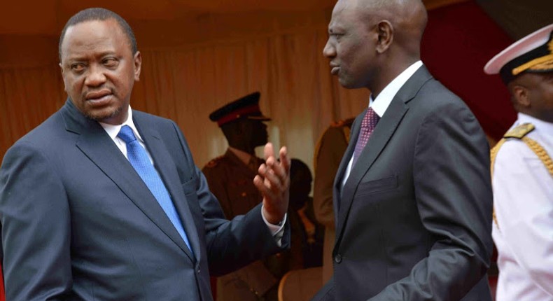 File image of President Uhuru Kenyatta with DP Ruto