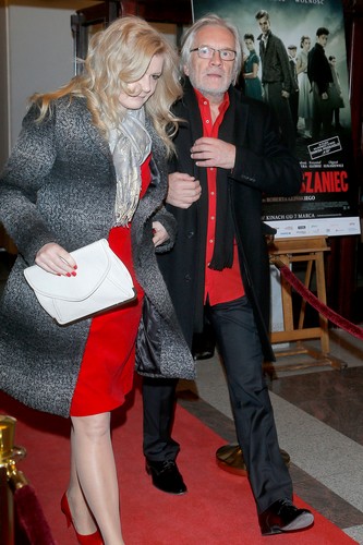 Andrzej Seweryn na premierze 'Kamieni na szaniec'