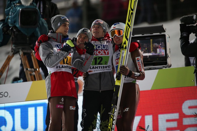 Kamil Stoch Piotr Żyła, Maciej Kot Dawid Kubacki