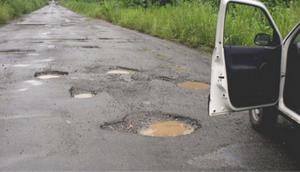 File photo. Potholes