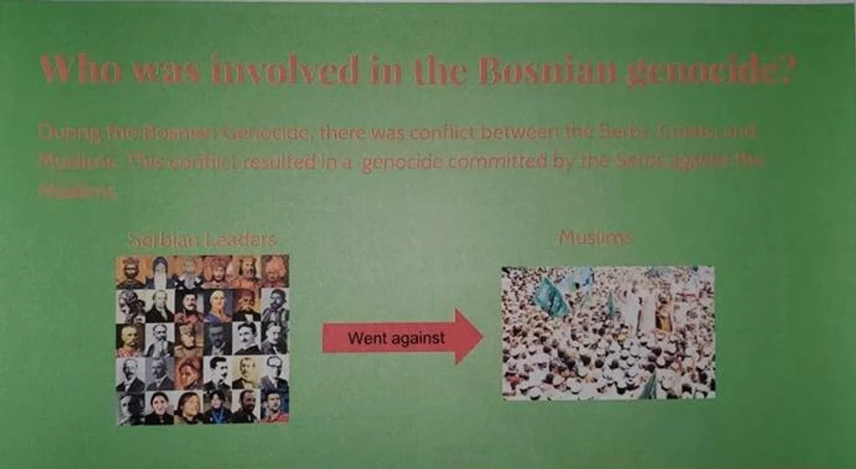 TESLA, NJEGOŠ, VUK KARADŽIĆ I ĐOKOVIĆ KAO RATNI ZLOČINCI: Stranica skripte iz koje su doskora o ratu u Bosni učila deca u Čikagu