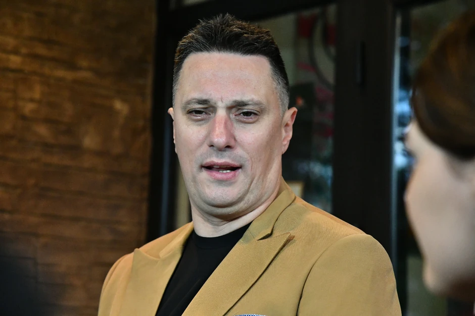 Andrija Milošević na premijeri predstave "Između dva meseca"